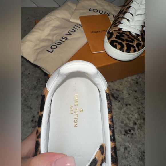 Louis Vuitton Women’s Leopard FrontRow Sneakers - Picture 5 of 14